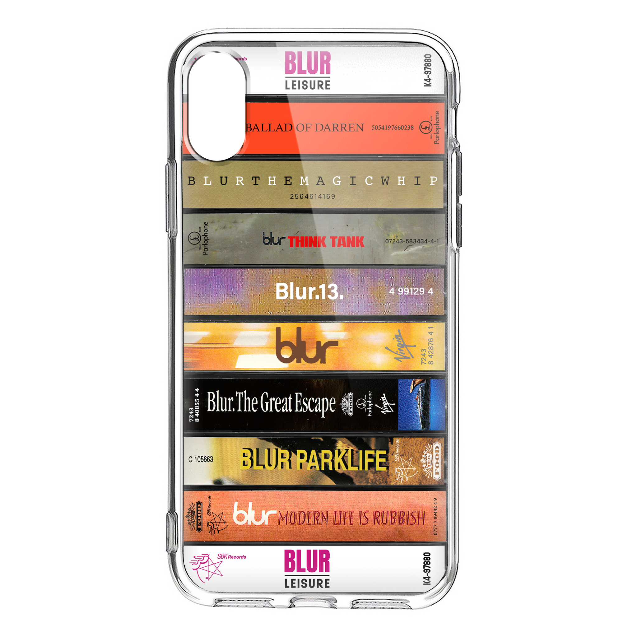 Blur Albums Cassette Collection Retro Phone Case