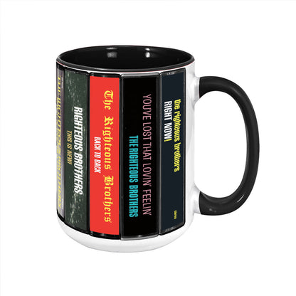The Righteous Brothers Albums Cassette Collection Retro Accent Mug