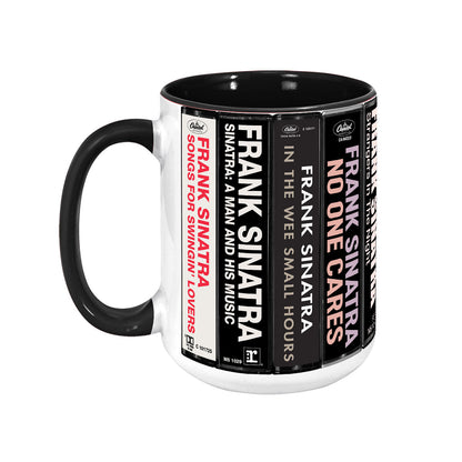 Frank Sinatra Albums Cassette Collection Retro Accent Mug
