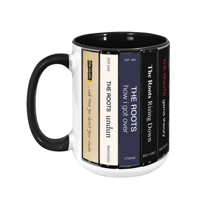 The Roots Albums Cassette Collection Retro Accent Mug