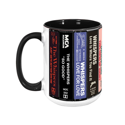 The Whispers Albums Cassette Collection Retro Accent Mug