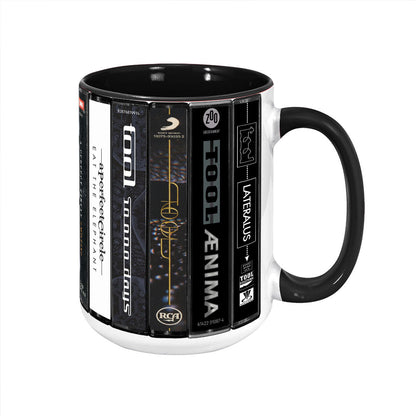 Maynard James Keenan's Legacy Cassette Collection Retro Accent Mug