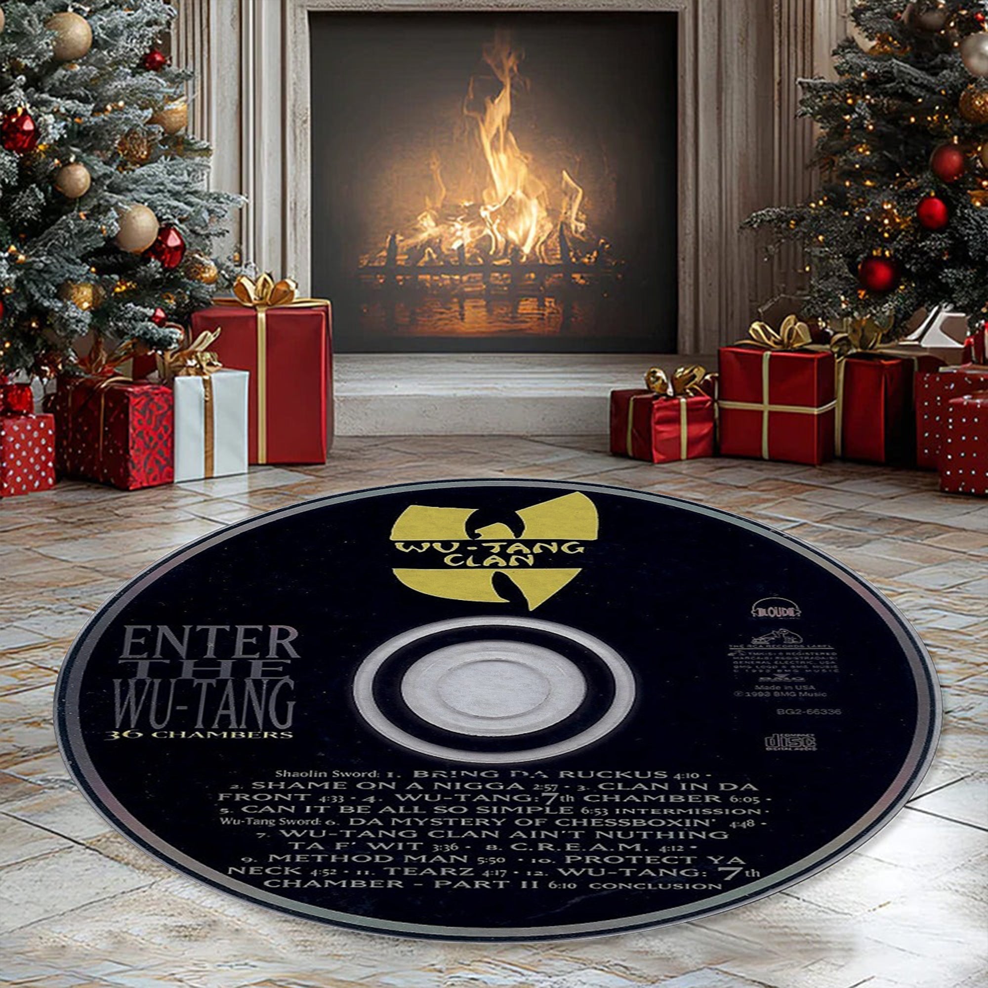Custom Album Music CD Round Rug