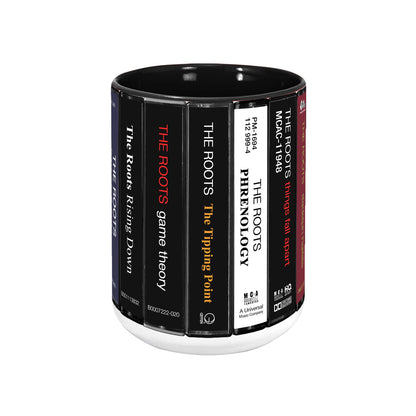 The Roots Albums Cassette Collection Retro Accent Mug