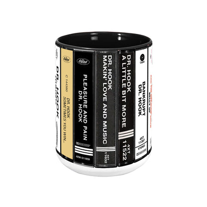 Dr. Hook Albums Cassette Collection Retro Accent Mug