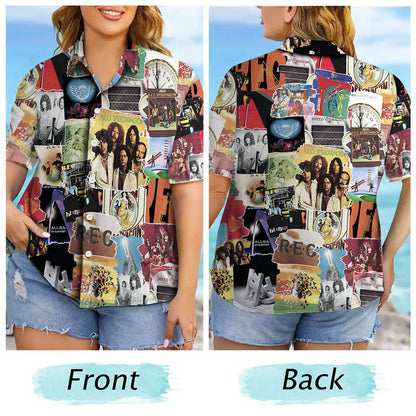 REO Speedwagon Albums Covers Collage Unisex Hawaiian Shirt