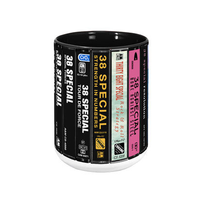 38 Special Albums Cassette Collection Retro Accent Mug
