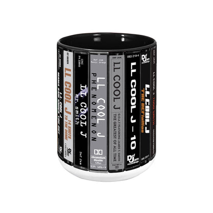 LL Cool J Albums Cassette Collection Retro Accent Mug