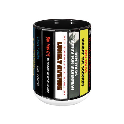 Ben Folds Albums Cassette Collection Retro Accent Mug