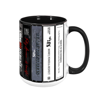 The Lox Albums Cassette Collection Retro Accent Mug