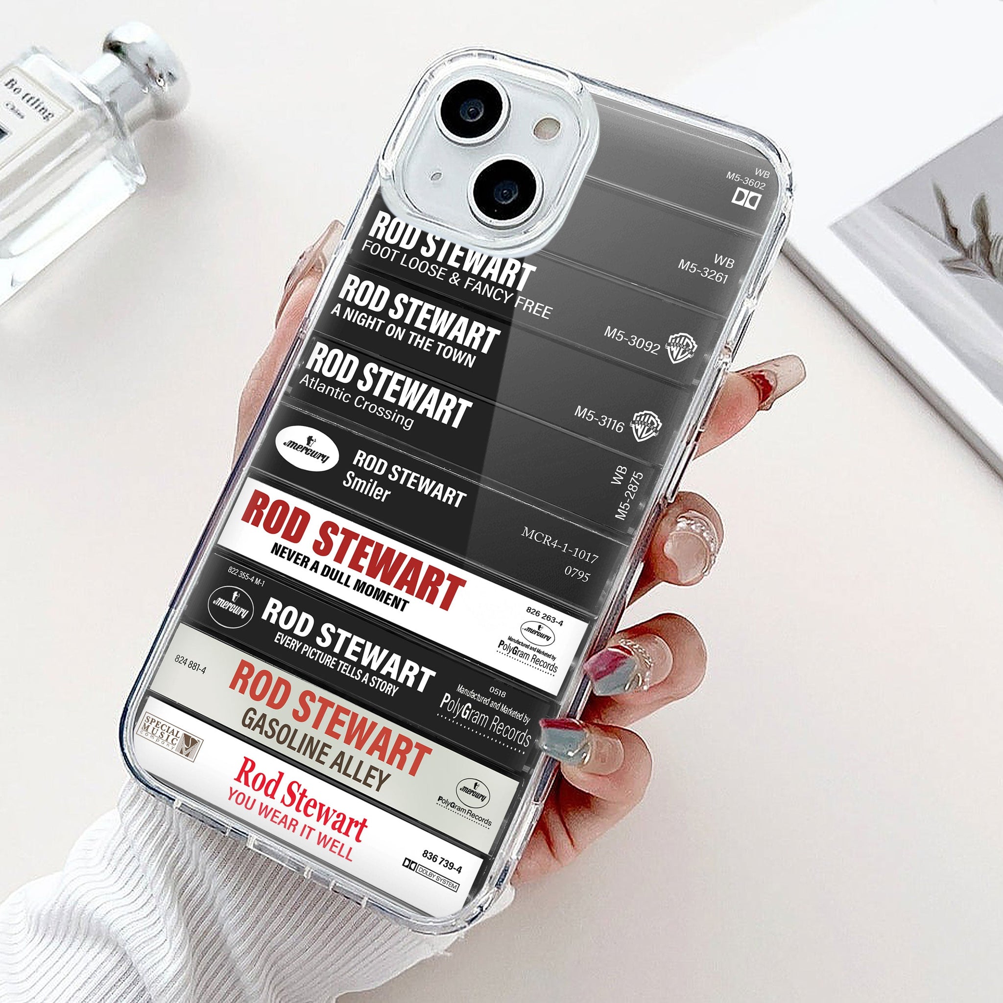 Rod Stewart Albums Cassette Collection Retro Phone Case