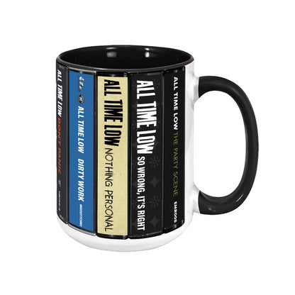 Chris Ligon Albums Cassette Collection Retro Accent Mug