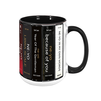 Ne-Yo Albums Cassette Collection Retro Accent Mug