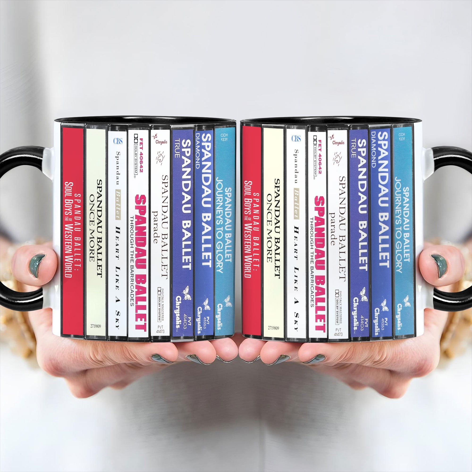 Spandau Ballet Albums Cassette Collection Retro Accent Mug