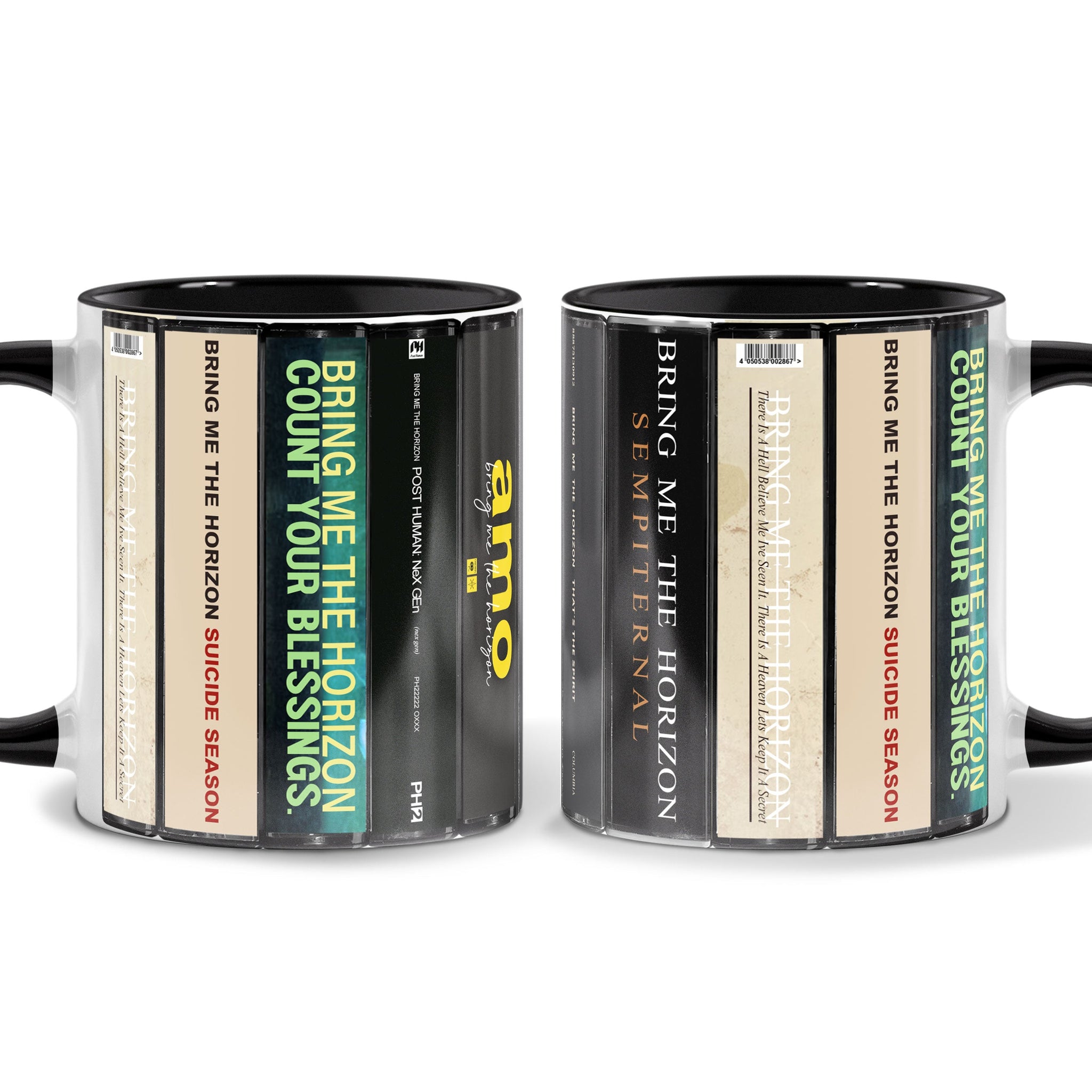 Bring Me the Horizon Albums Cassette Collection Retro Accent Mug