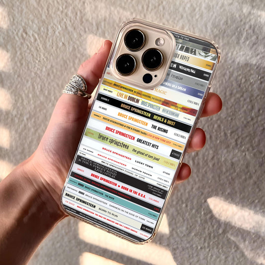 Bruce Springsteen Albums CD Collection Retro Phone Case