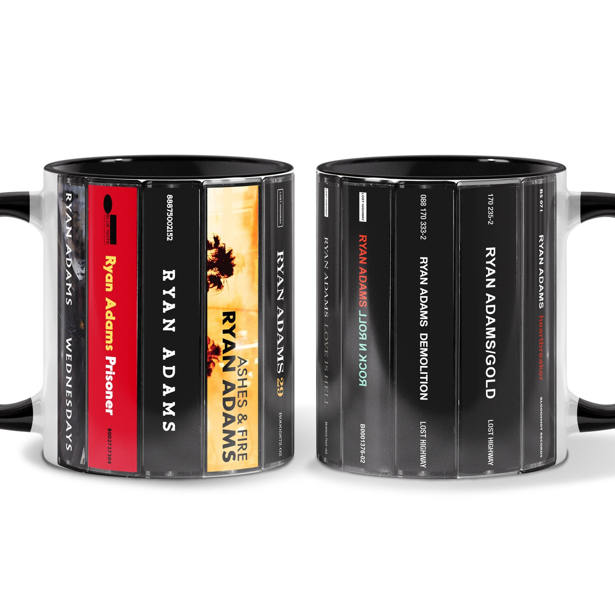 Ryan Adams Albums Cassette Collection Retro Accent Mug