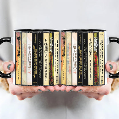 Blackberry Smoke Albums Cassette Collection Retro Accent Mug