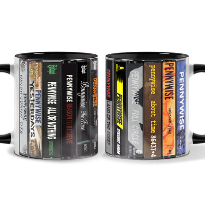 Pennywise Albums Cassette Collection Retro Accent Mug