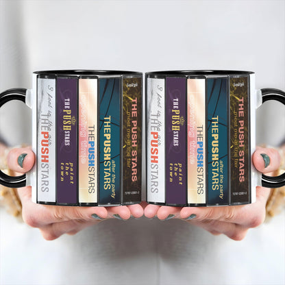 The Push Stars Albums Cassette Collection Retro Accent Mug
