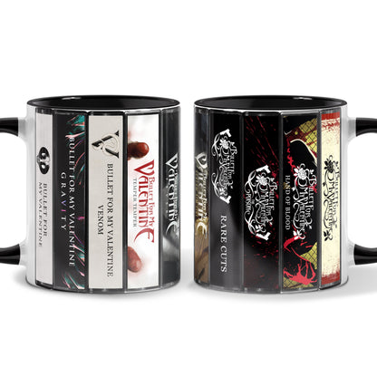 Bullet for My Valentine Albums Cassette Collection Retro Accent Mug