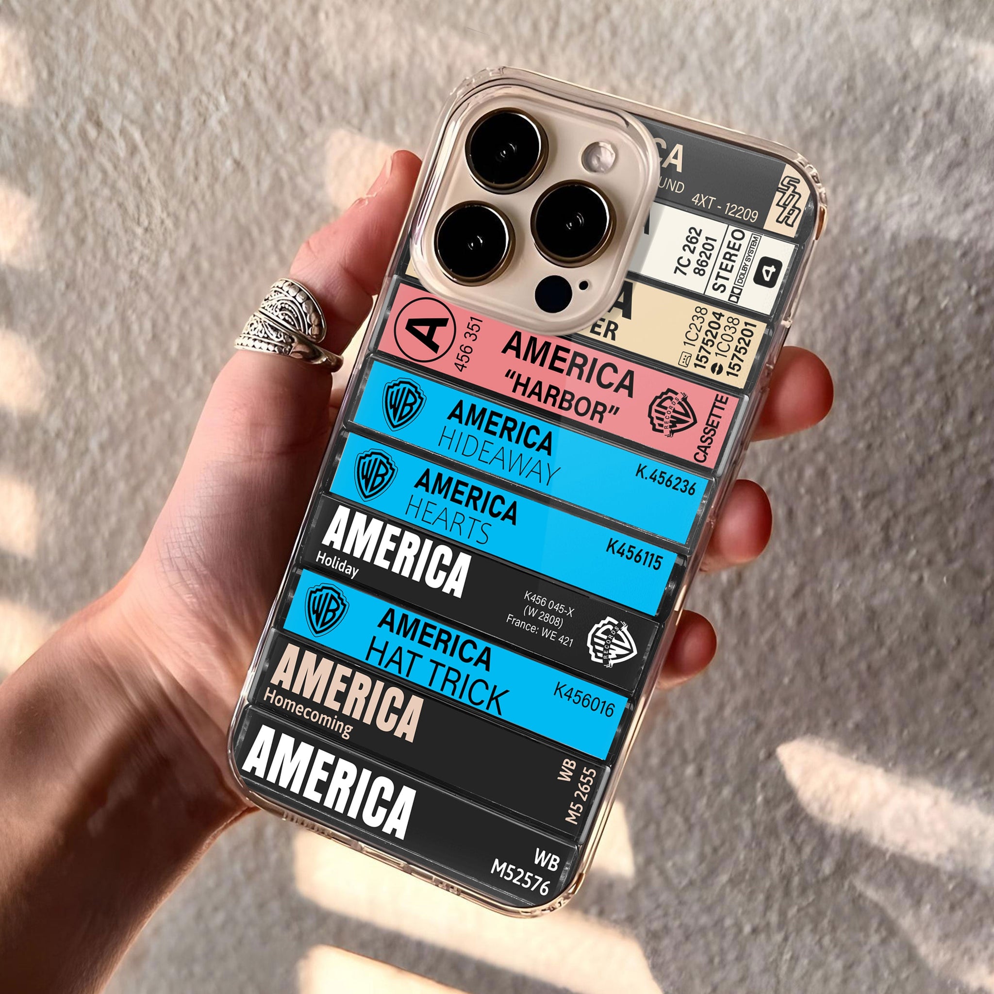 America Albums Cassette Collection Retro Phone Case