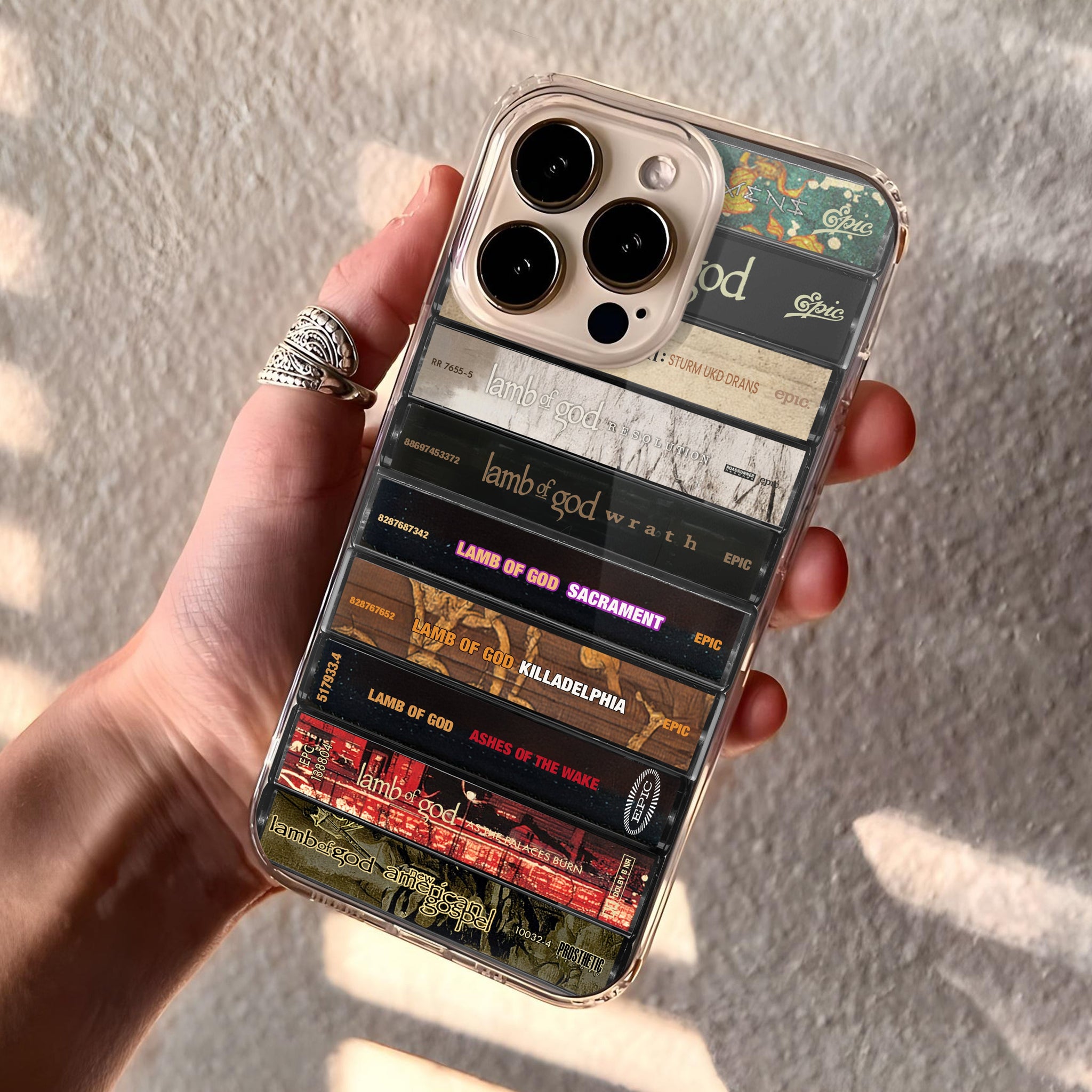 Lamb of God Albums Cassette Collection Retro Phone Case