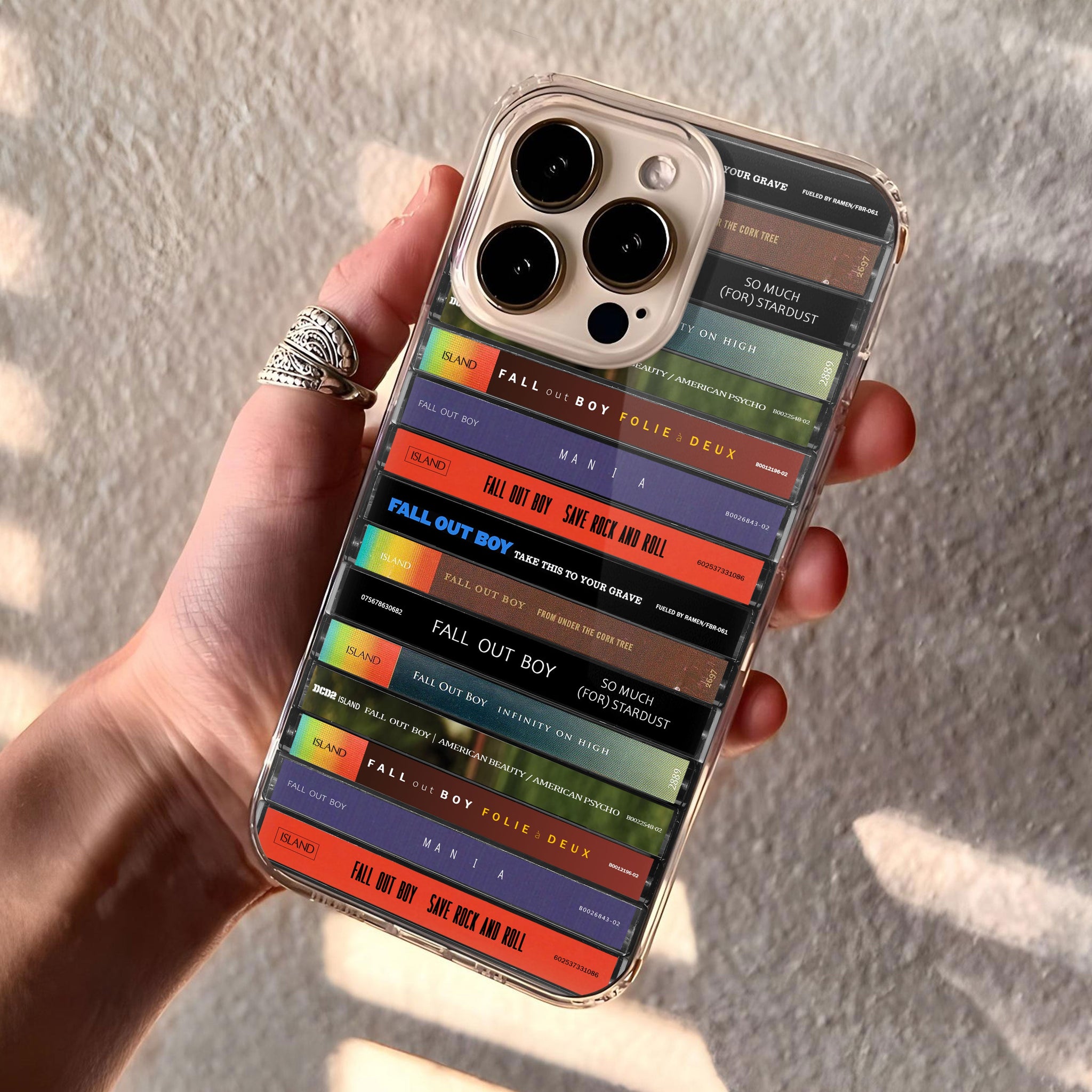 Fall Out Boy Albums Cassette Collection Retro Phone Case