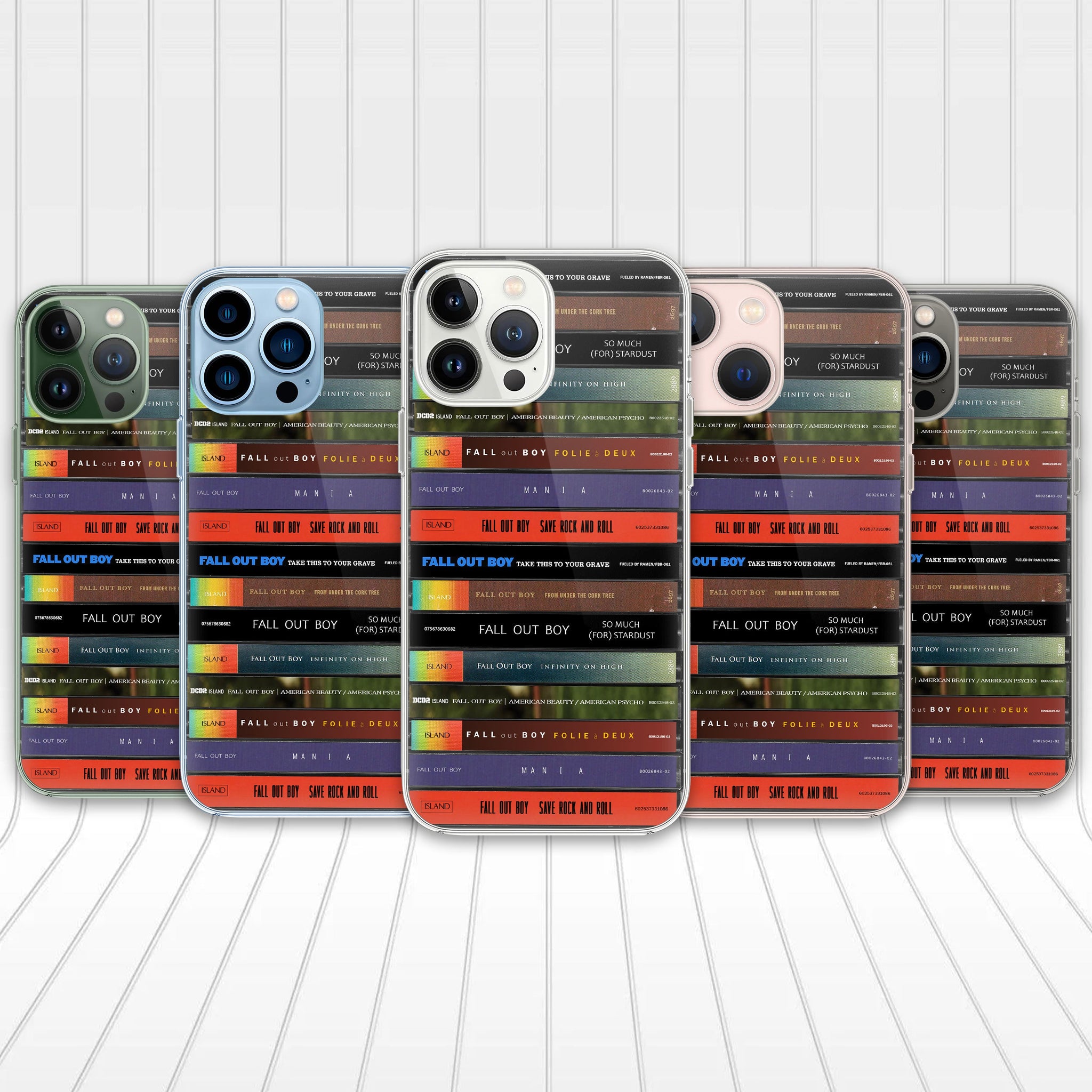 Fall Out Boy Albums Cassette Collection Retro Phone Case