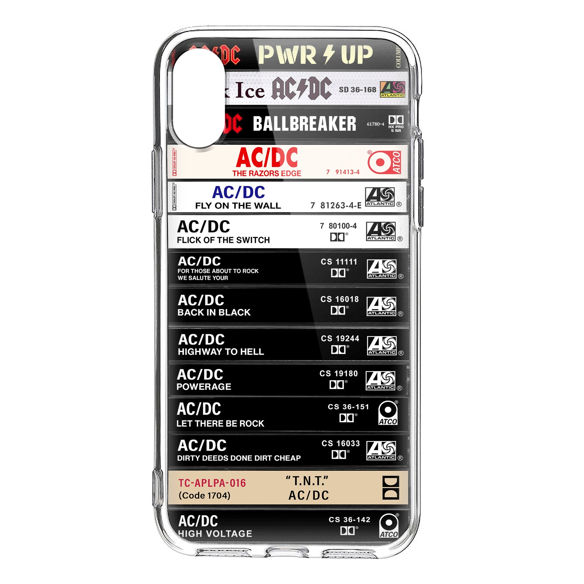 AC/DC Albums Cassette Collection Retro Phone Case
