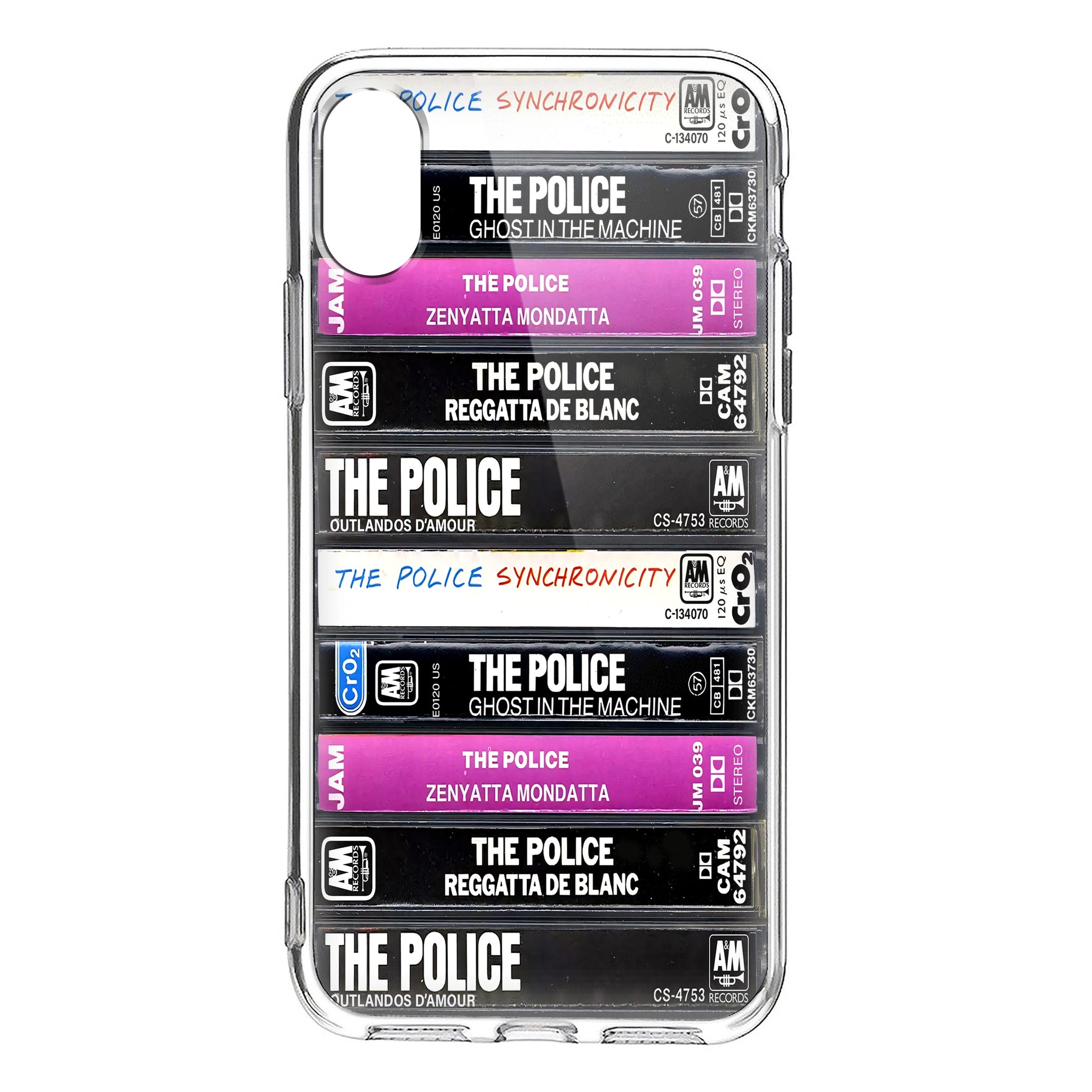 The Police Albums Cassette Collection Retro Phone Case