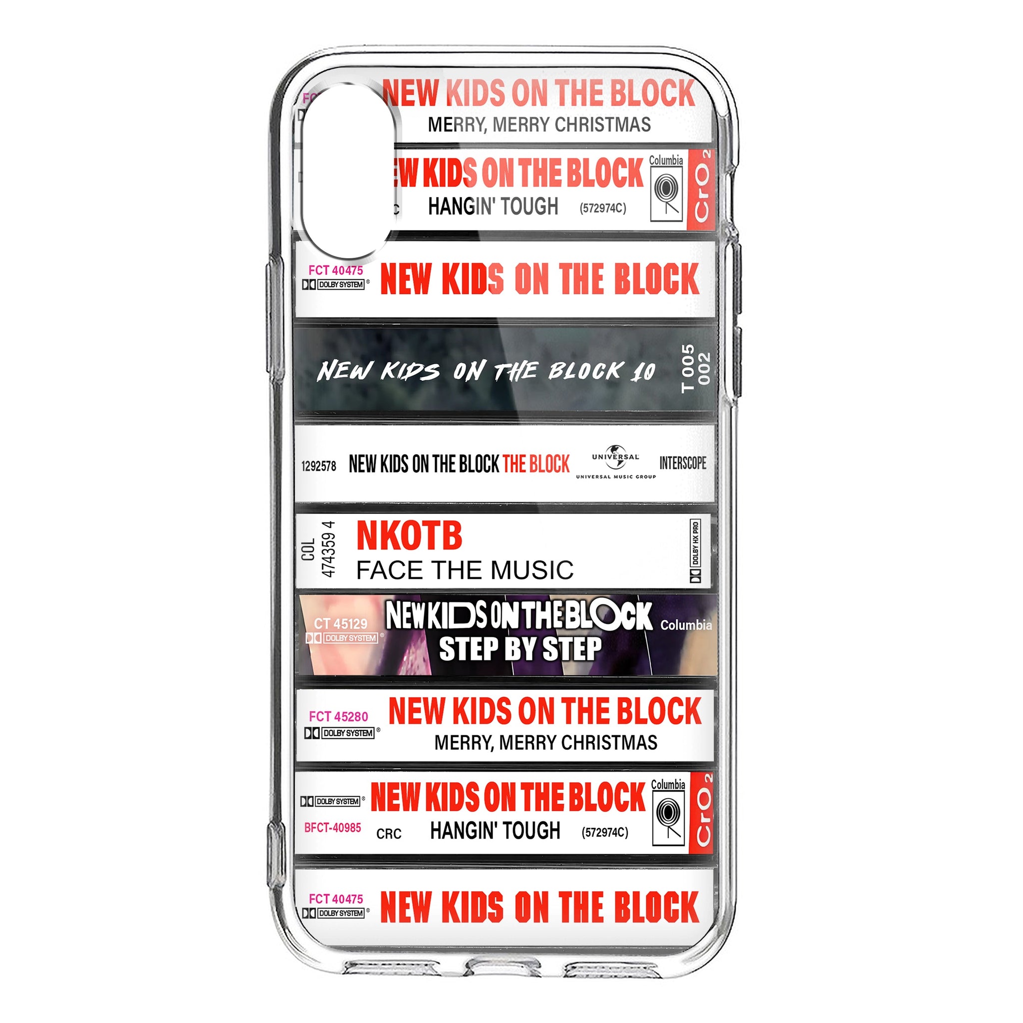 New Kids on the Block Albums Cassette Collection Retro Phone Case