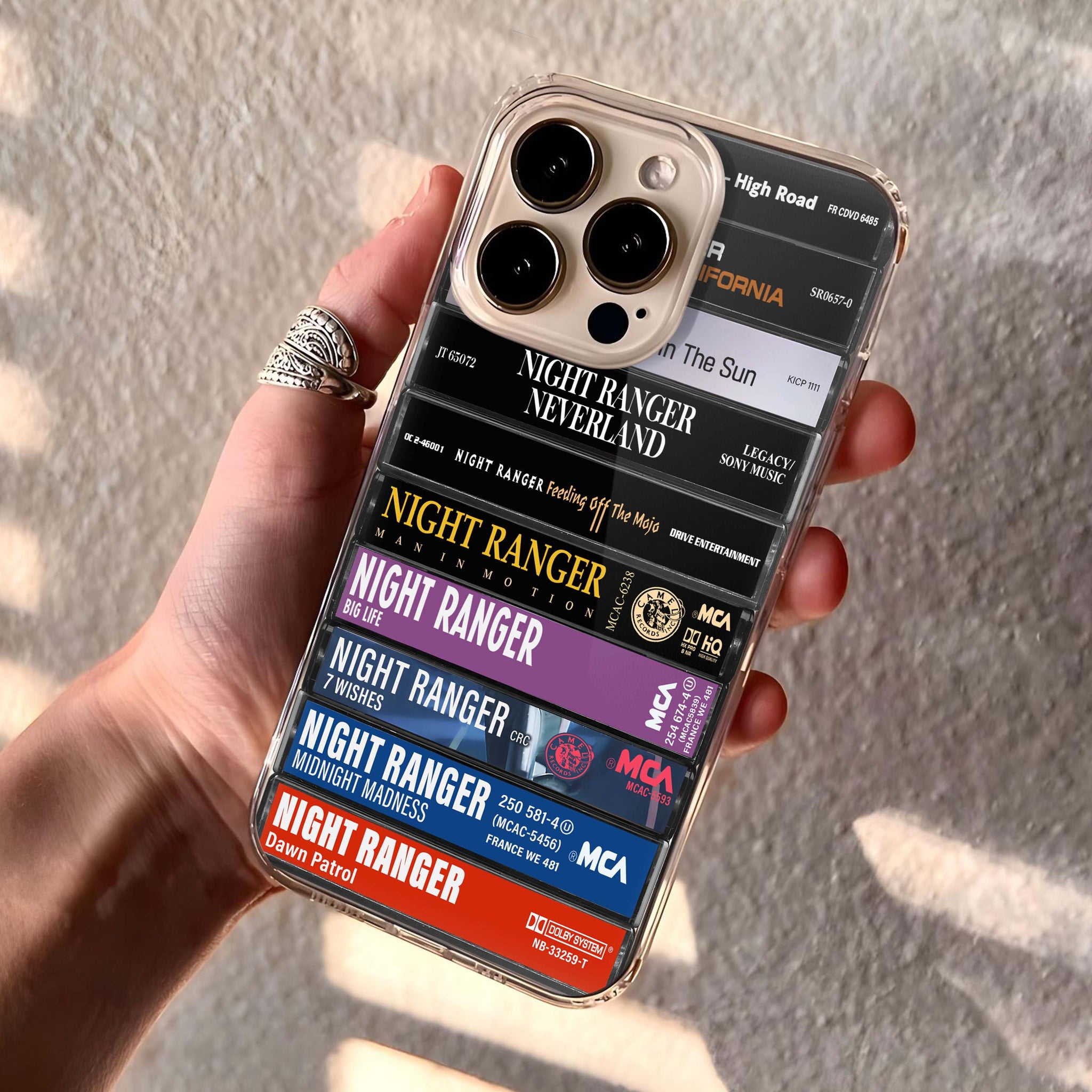 Night Ranger Albums Cassette Collection Retro Phone Case