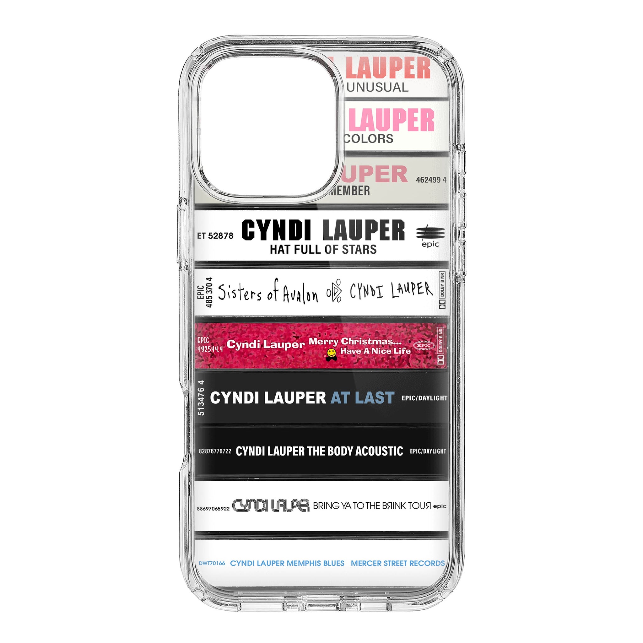 Cyndi Lauper Albums Cassette Collection Retro Phone Case