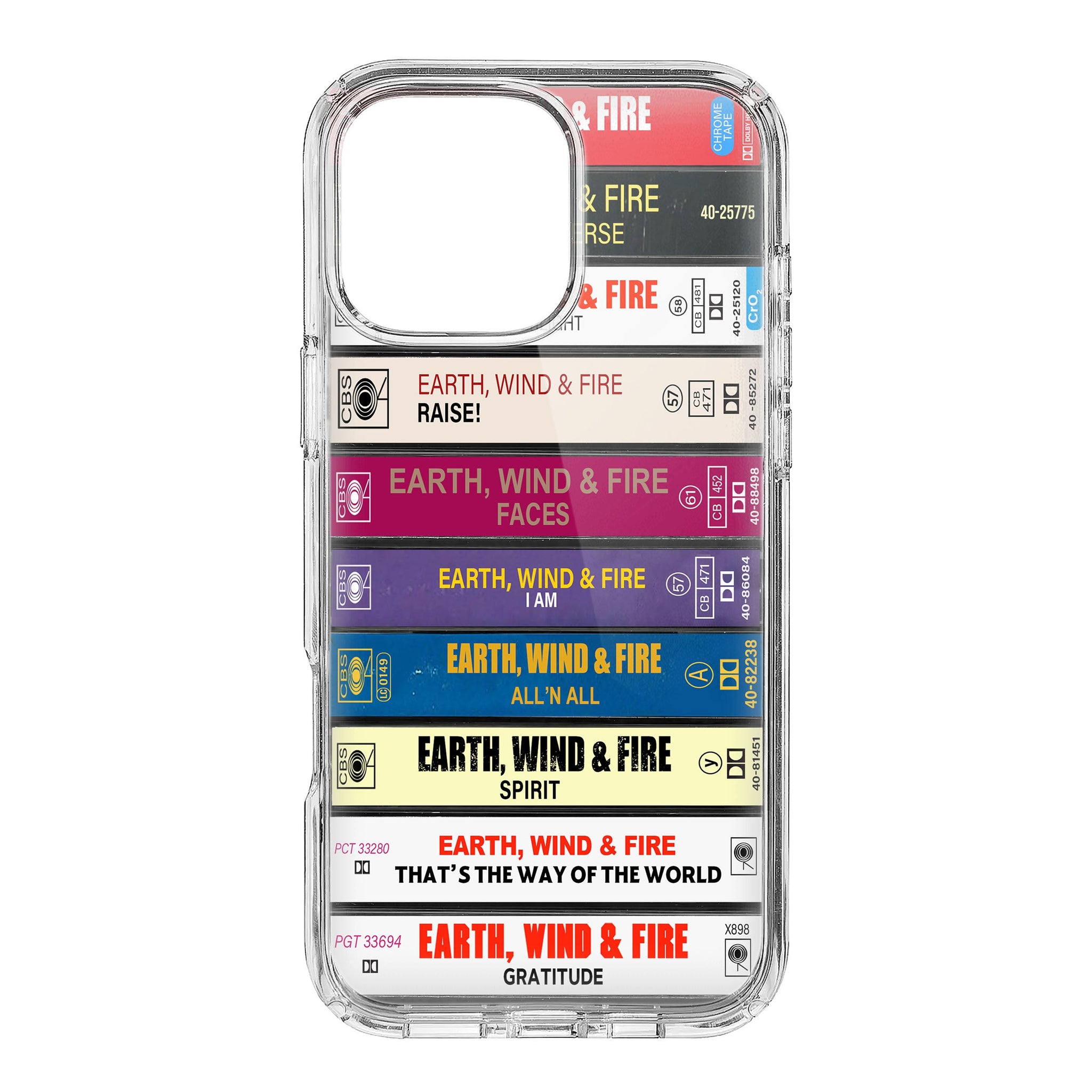 Earth, Wind and Fire Albums Cassette Collection Retro Phone Case