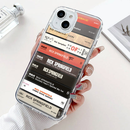 Rick Springfield Albums Cassette Collection Retro Phone Case