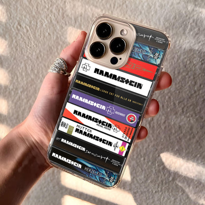 Rammstein Albums Cassette Collection Retro Phone Case