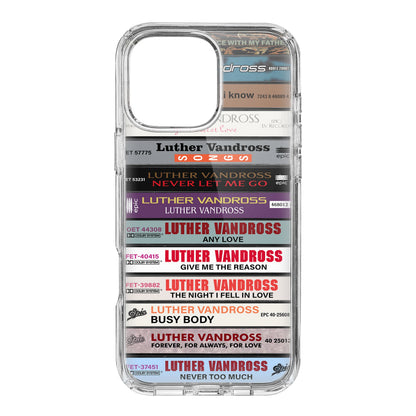 Luther Vandross Albums Cassette Collection Retro Phone Case