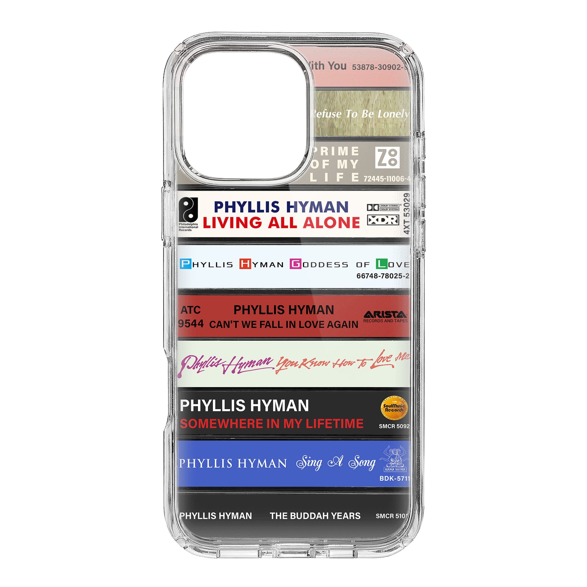 Phyllis Hyman Albums Cassette Collection Retro Phone Case