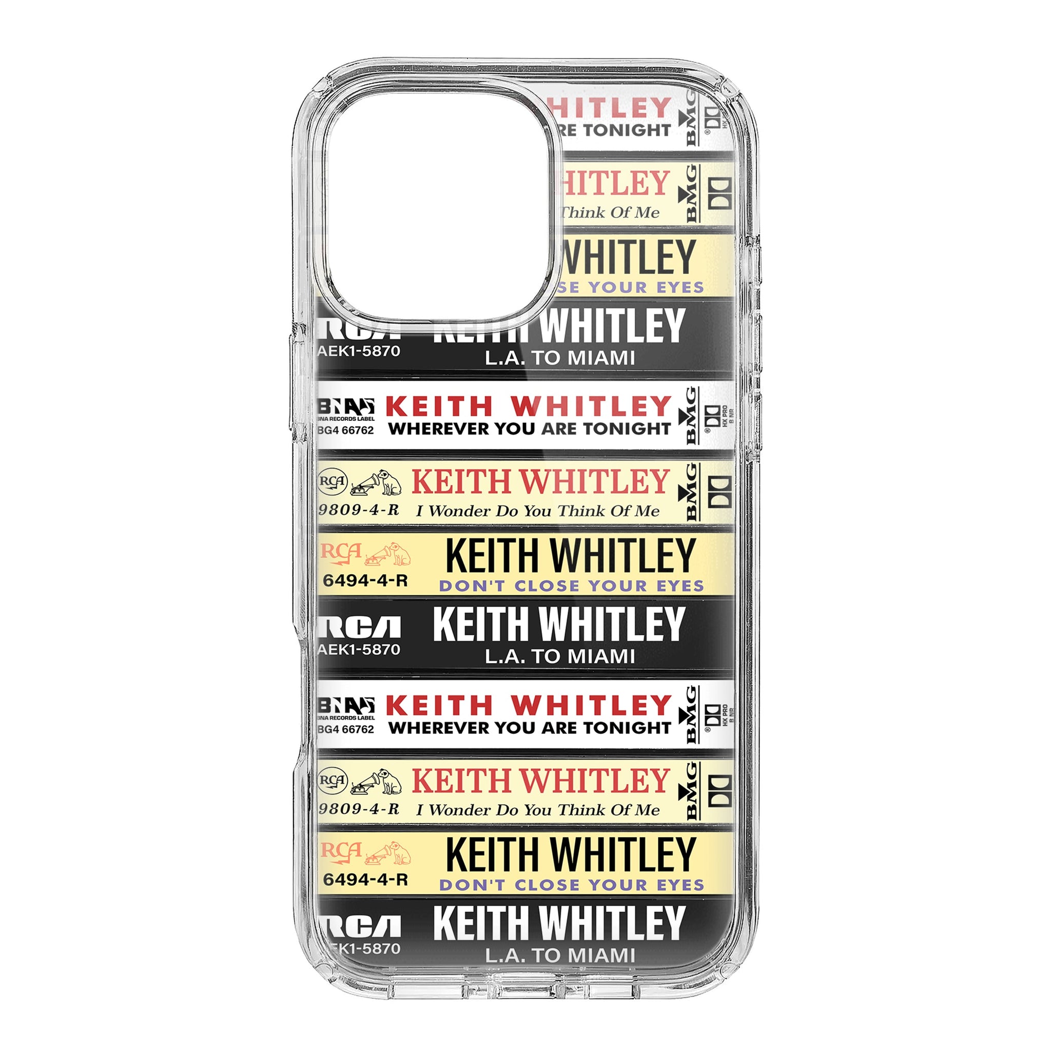 Keith Whitley Albums Cassette Collection Retro Phone Case