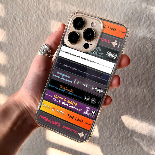 Three 6 Mafia Albums Cassette Collection Retro Phone Case