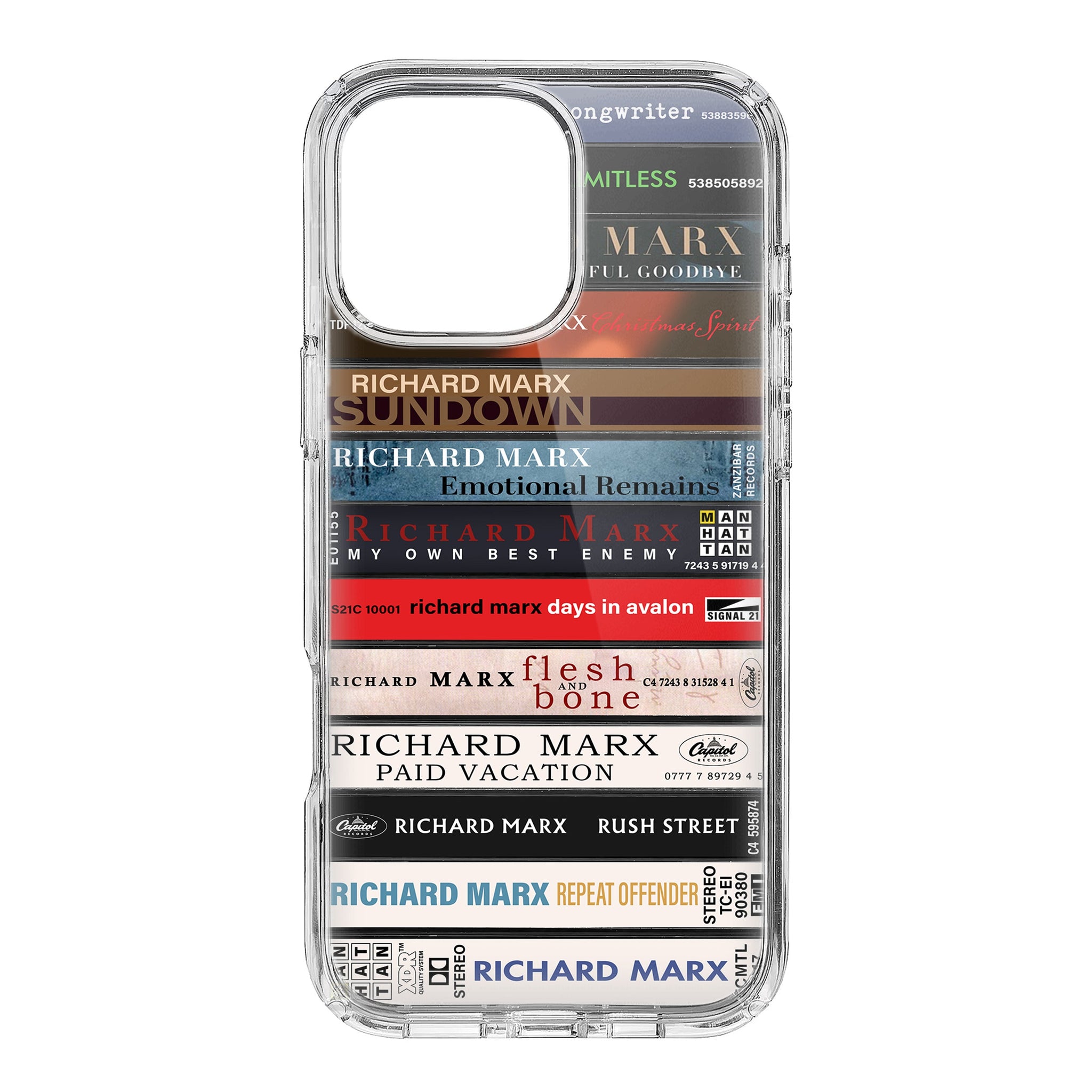 Richard Marx Albums Cassette Collection Retro Phone Case
