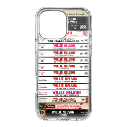 Willie Nelson Albums Cassette Collection Retro Phone Case
