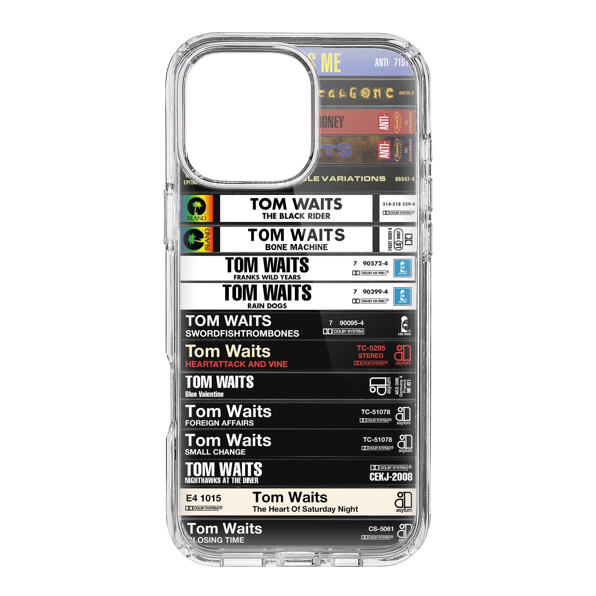 Tom Waits Albums Cassette Collection Retro Phone Case