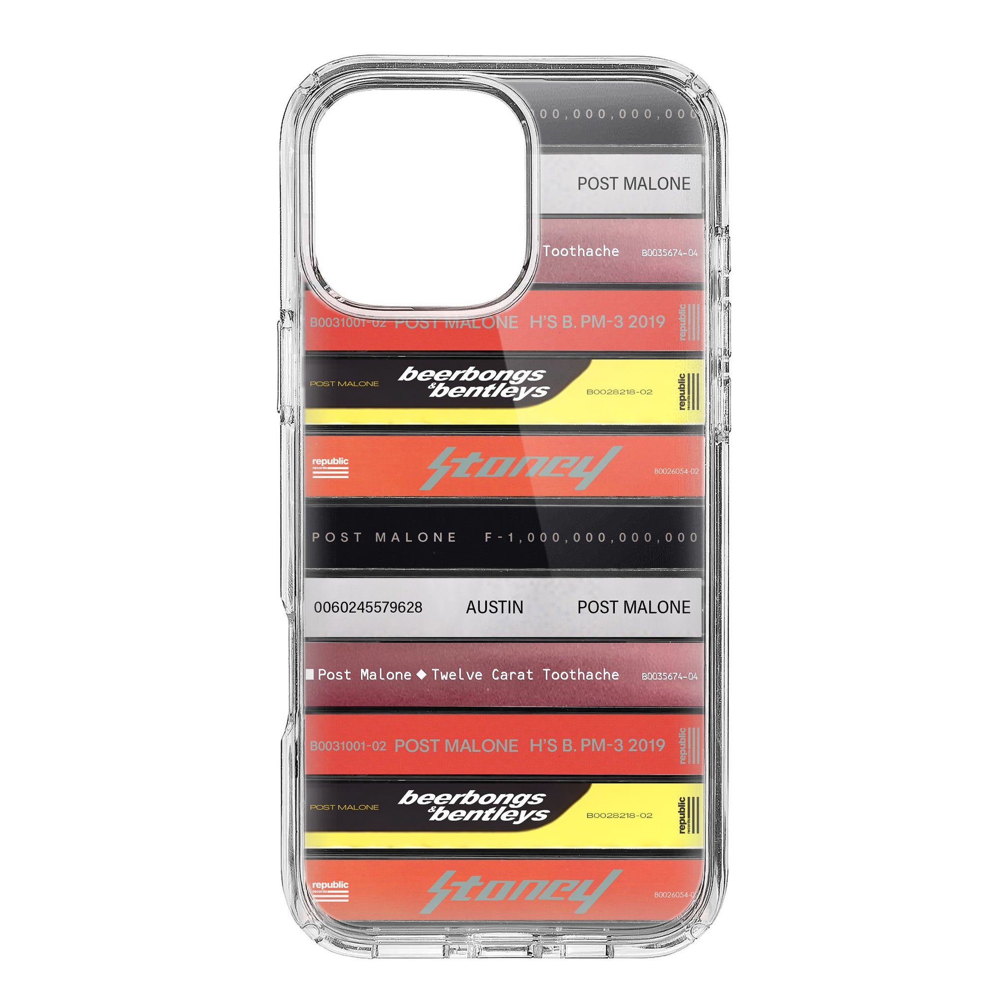 Post Malone Albums Cassette Collection Retro Phone Case