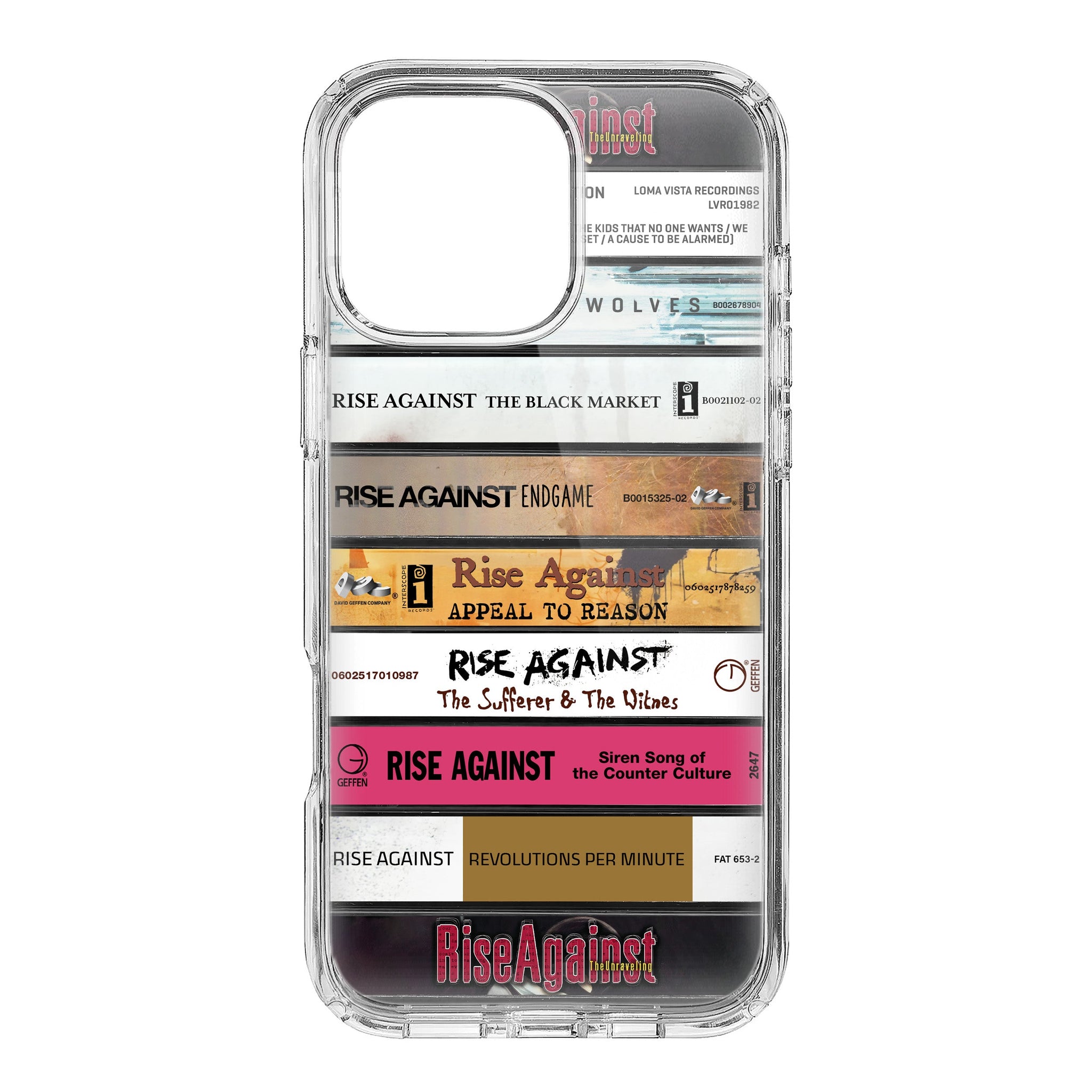 Rise Against Albums Cassette Collection Retro Phone Case