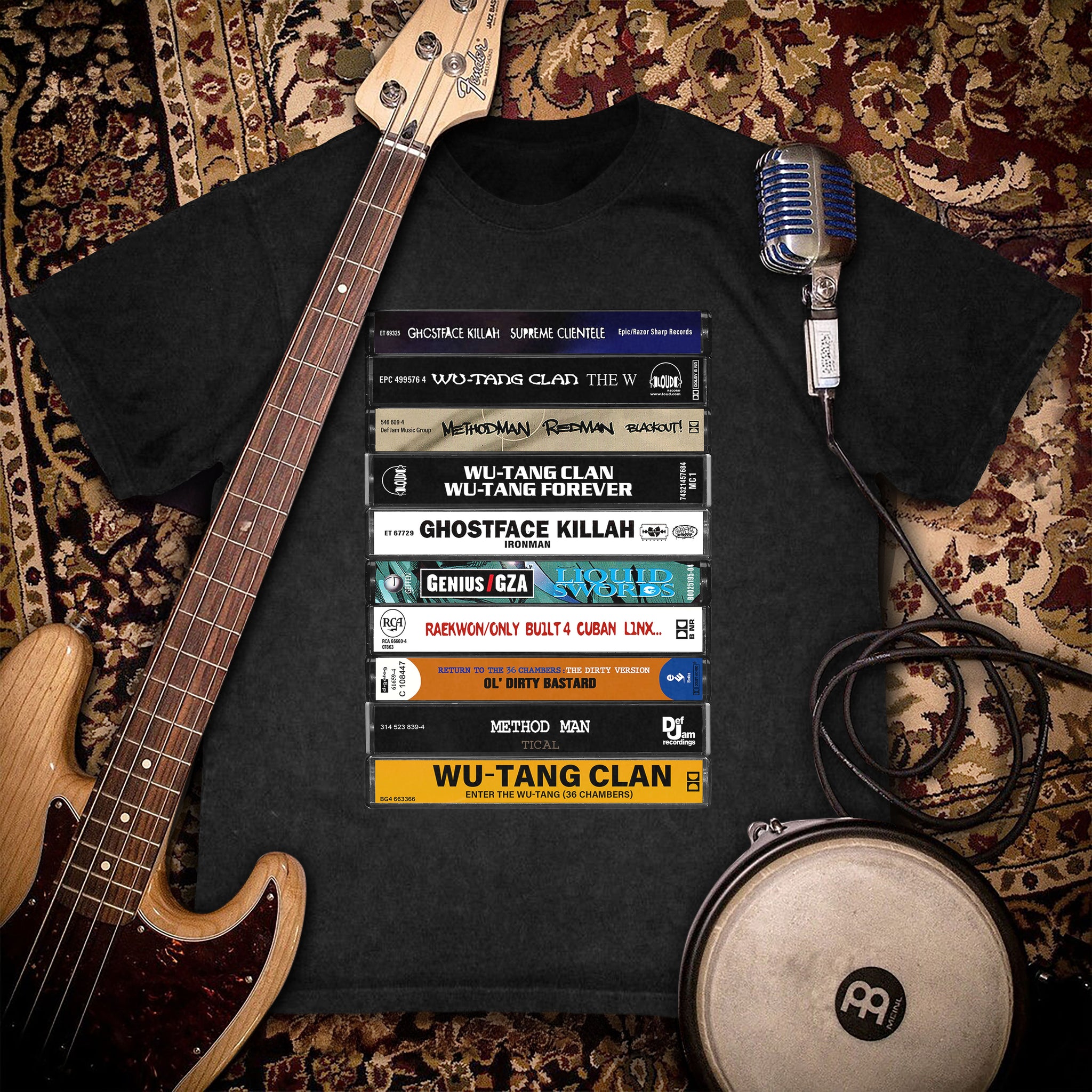 Wu-tang Clan Albums Cassette Retro Collection Premium Unisex T-Shirt