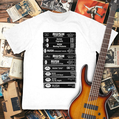 Rush Albums Cassette Retro Collection Premium Unisex T-Shirt