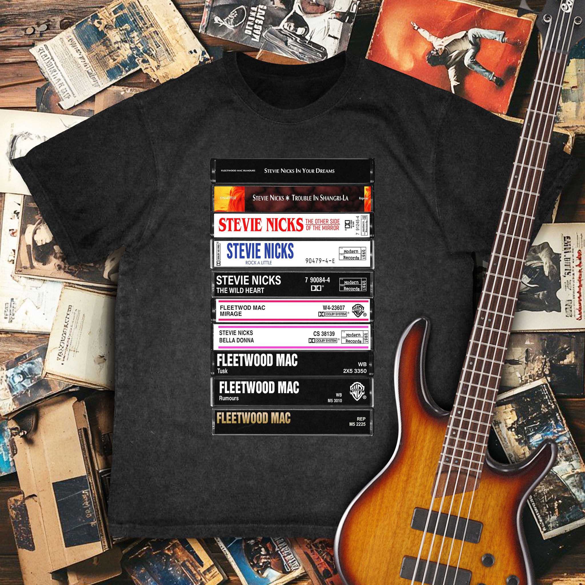 Stevie Nicks Albums Cassette Retro Collection Premium Unisex T-Shirt