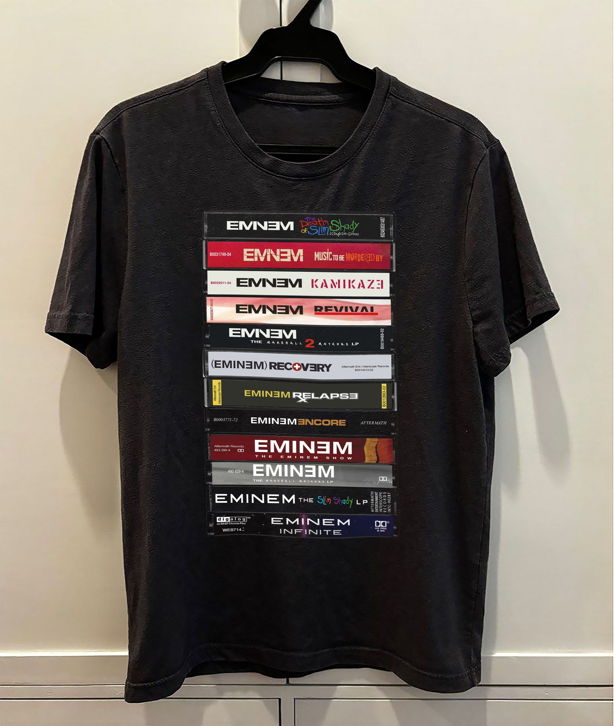 Eminem Albums Cassette Retro Collection Premium Unisex T-Shirt